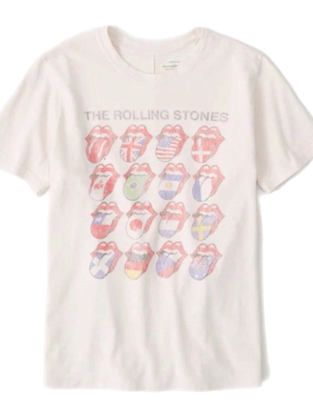 Abercrombie & Fitch Soft A&F Collection The Rolling Stones Graphic Tee Small
